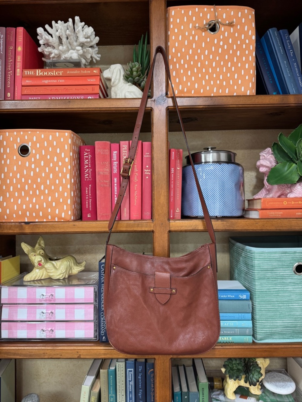 Frye Brown Leather Crossbody Bag